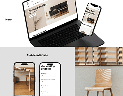E commerce website design for furniture shop
