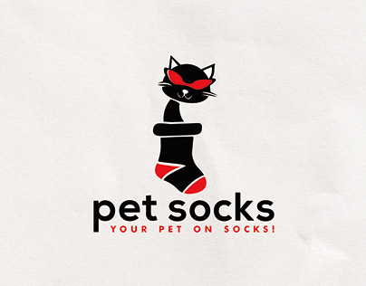Cute and Funky Logo for Petsocks - Your Pet on Socks