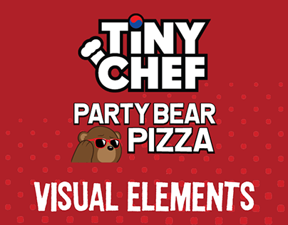 Tiny Chef & Party Bear Pizza Visual Elements