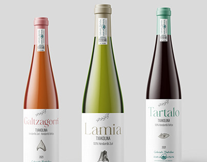 wine label and identity design: "lamia"
