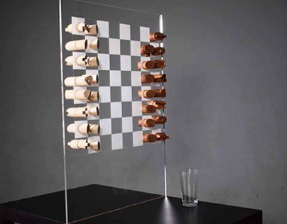 acrylic wall chess