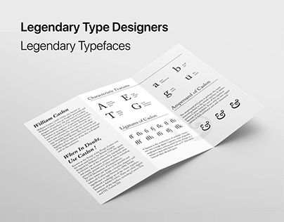 Brochure Design: Caslon Typeface