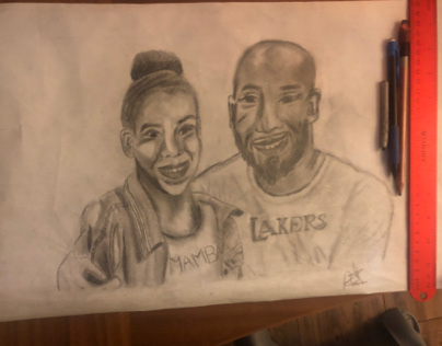 Gianna & her Father Kobe .. RIP