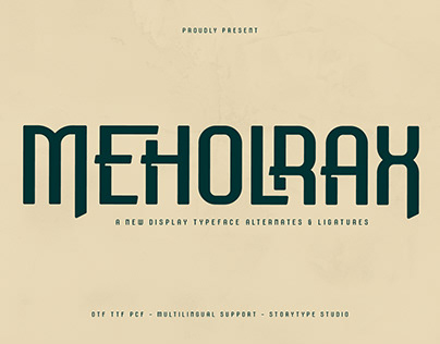 Meholrax Typeface