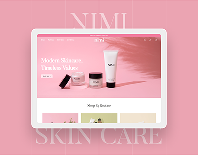 NIMI Skin Care - Website UI UX Design