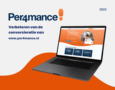 Project thumbnail - Conversie-optimalisatie Home page van Per4mance.nl