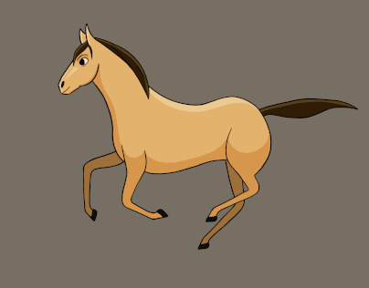 Horse/ unicorn run animation