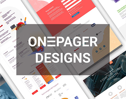 Onepagers, icons, illustrations