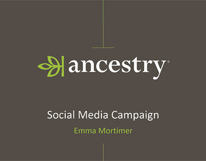Social Media Campaign - Ancestry