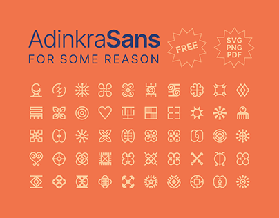 Adinkra Sans (50 free icons)