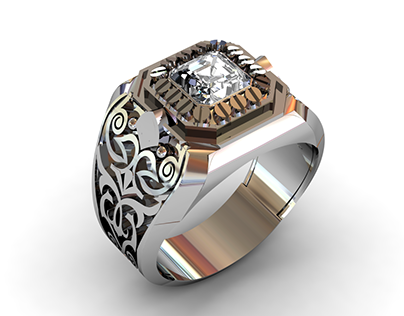 3D Gents Ring Design