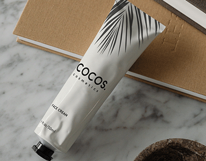 COCOS COSMETICS логотип, дизайн упаковки, ребрендинг