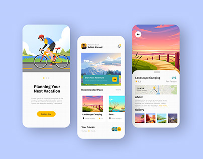 Vacation Mobile App Design
