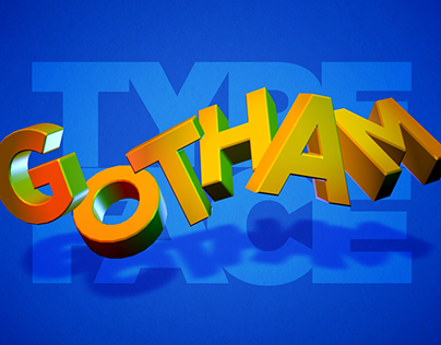 Gotham Typeface poster