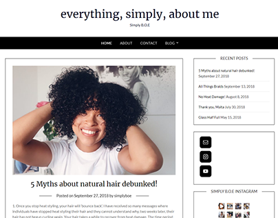 Lifestyle Blogger Website