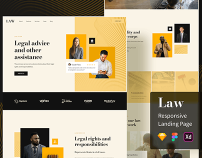 Law Responsive Landing Page