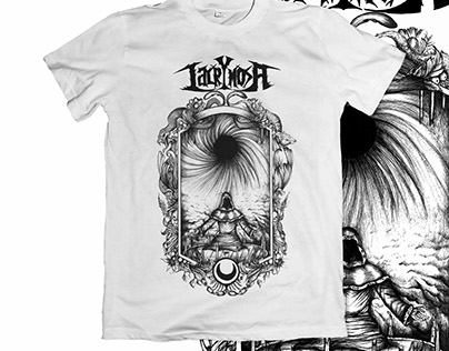 t shirt for death metal band from indonesia "lacrymosa"