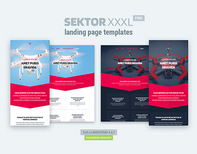 SEKTOR XXXL - landing page template