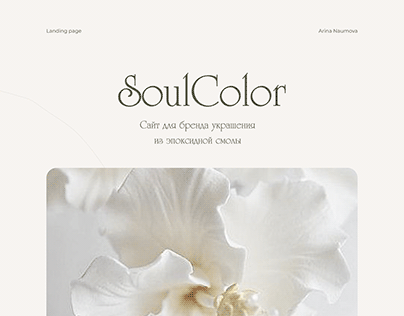 Landing page. Soul Color