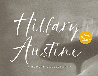 Hillary Austine Modern Calligraphy Font