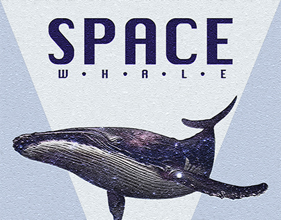 Space Whale (Graphic Design Poster)