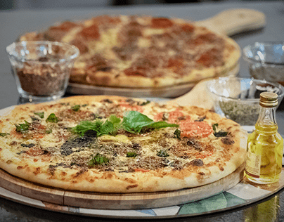 Fotografia de Alimentos. Fugazi Pizza.