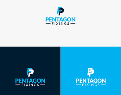 Pentagon Fixings Logo design