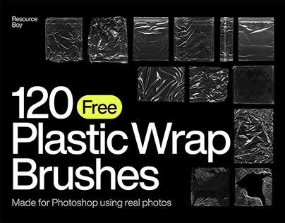120 Free Plastic Wrap Photoshop Brushes