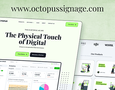 Project thumbnail - Octopus Digital Signage Landing Page