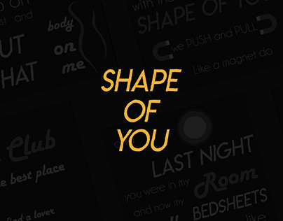 "Shape of You" Lyric Animation
