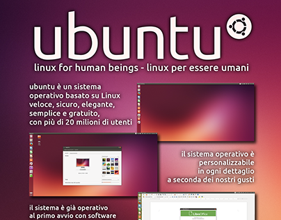 Flyer/poster promotional for migration to Ubuntu