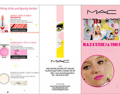 Tri fold brochure - M.A.C Cosmetics