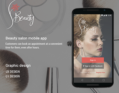 Beauty salon mobile app