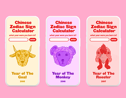 Chinese Zodiac Sign Calculator | CSS