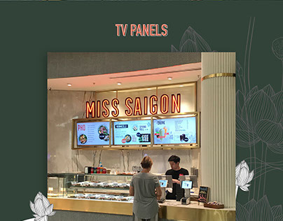 MISS SAIGON | Digital Menu Panels