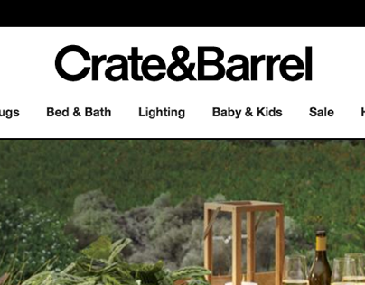 Crate and Barrel Header & Footer