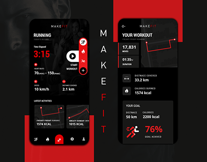 Make Fit | Fitness Application UI