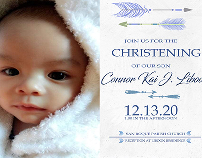 Connor's Christening Invitation