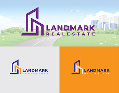Landmark Real estate Logo Design.