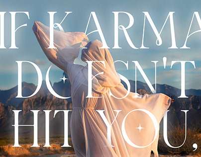 THE WARNING POSTER - IF KARMA DOESN'T HIT YOU