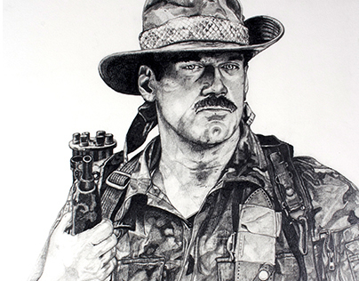 Jesse Ventura Predator Illustration