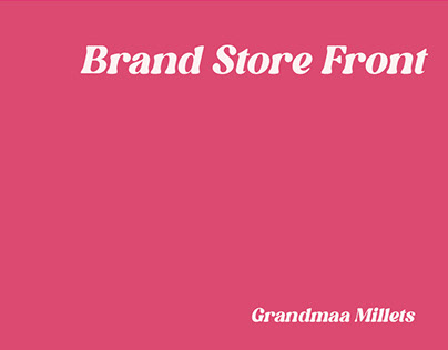 Amazon Brand Storefront for Grandmaa Millets