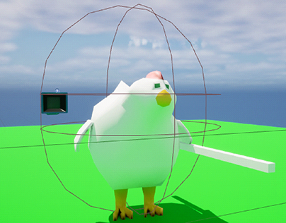 3D Control Rig Chicken (wip)