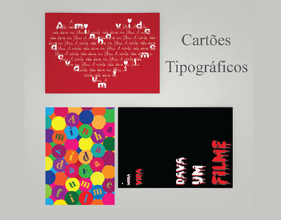 Cartões Tipográficos // Typographic posters
