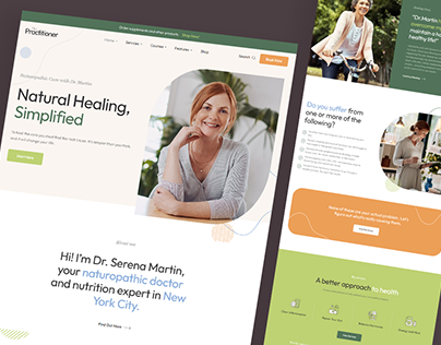 Naturopathic doctor and nutrition expert website design