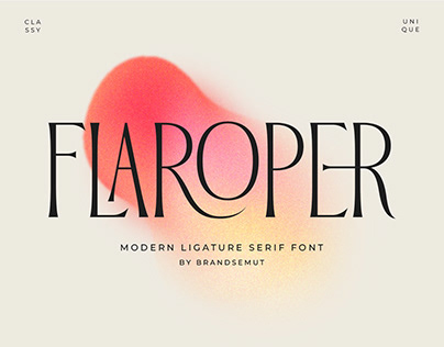 FREE FONT || Flaroper - Modern Ligature Serif