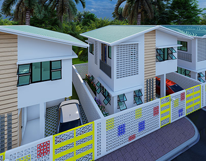 TWO STOREY RESIDENTIAL UNIT FOR A HOUSING PROJECT