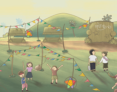 My Old Work Khmer New Year Facebook Cover for JOMNOT