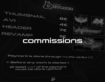 Commissions / Prices