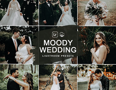 25 Moody Wedding Lightroom Mobile & Desktop Presets